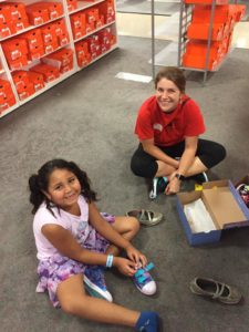 Deneah is now feeling excited about entering 3rd grade after a boost of confidence from spending the morning with Junior League of Tucson members.